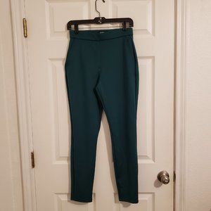 Express High Waisted Nylon Pull-On Leggings NWT Small Green
